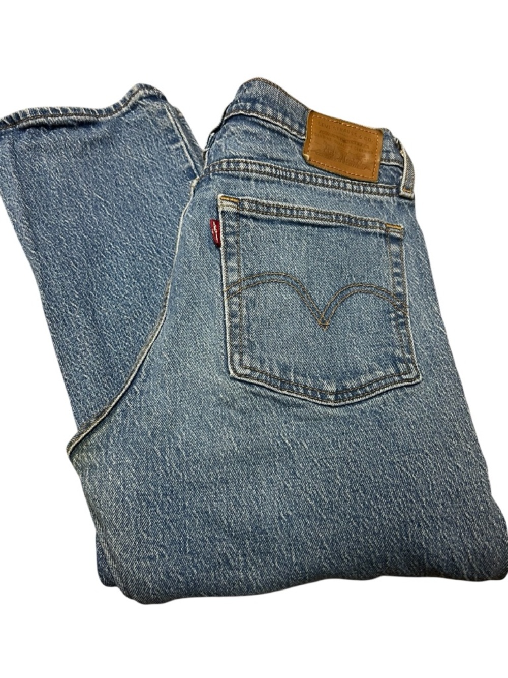 Levi's 501 women’s wedgie straight  Blue Denim Jeans size 26 100 percent cotton